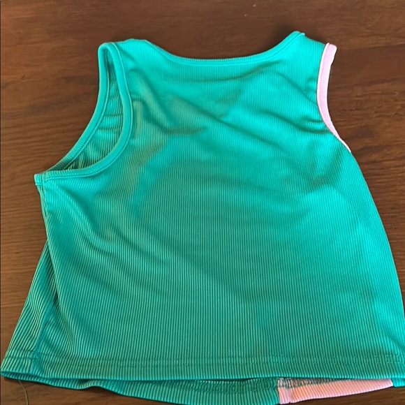 SHEIN Kids' Pink and Green Sleeveless Top - Picture 5 of 7